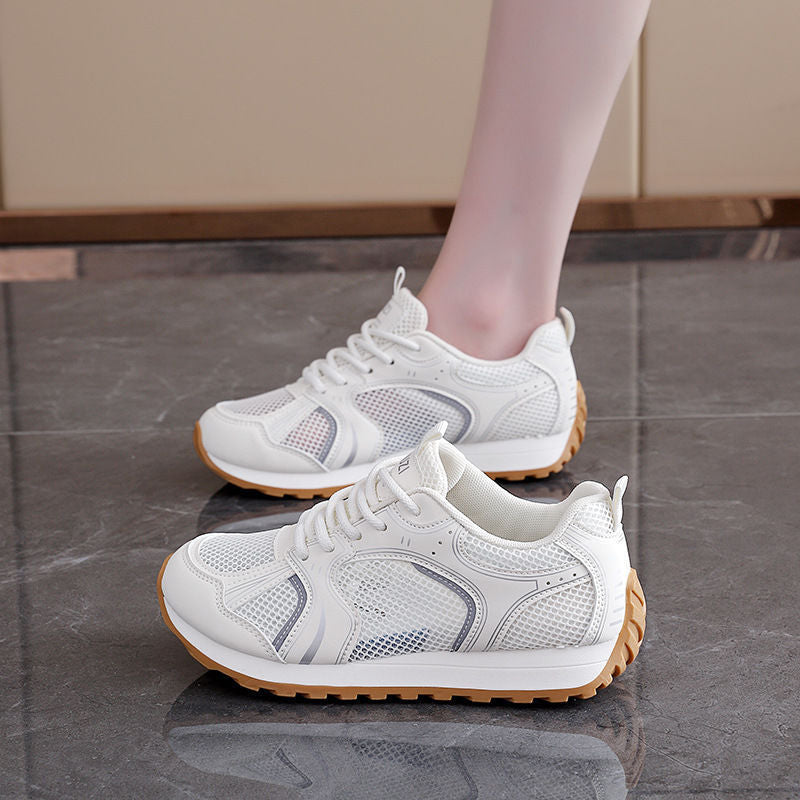 Damen Atmungsaktive Sport Sneaker mit flexiblem Mesh-Obermaterial und rutschfester Sohle EB