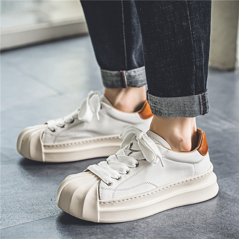 Damen Schnür-Sneaker mit luxuriösem Leder und markantem Design EB