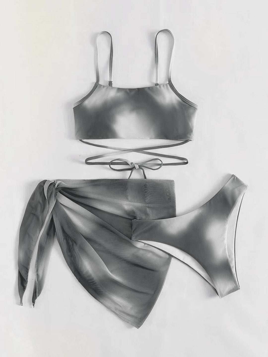 Damen Freizeitbikini-Set mit raffiniertem Wickelrock EB