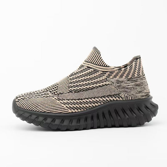 Damen Modische Strick-Sneaker mit rutschfester Sohle EB