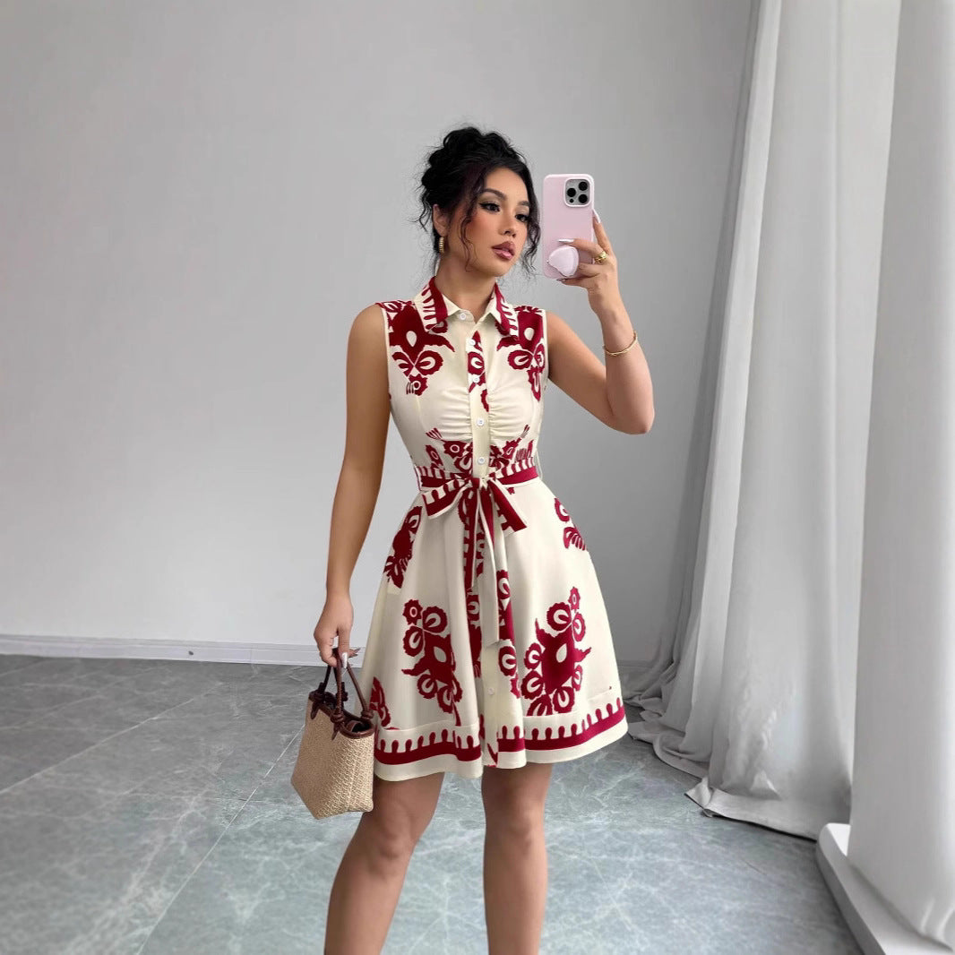 Damen Sommerkleid mit tailliertem Schnitt EB