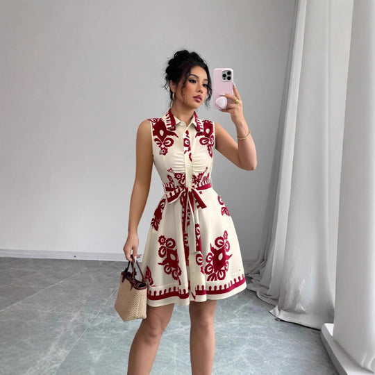 Damen Sommerkleid mit tailliertem Schnitt EB