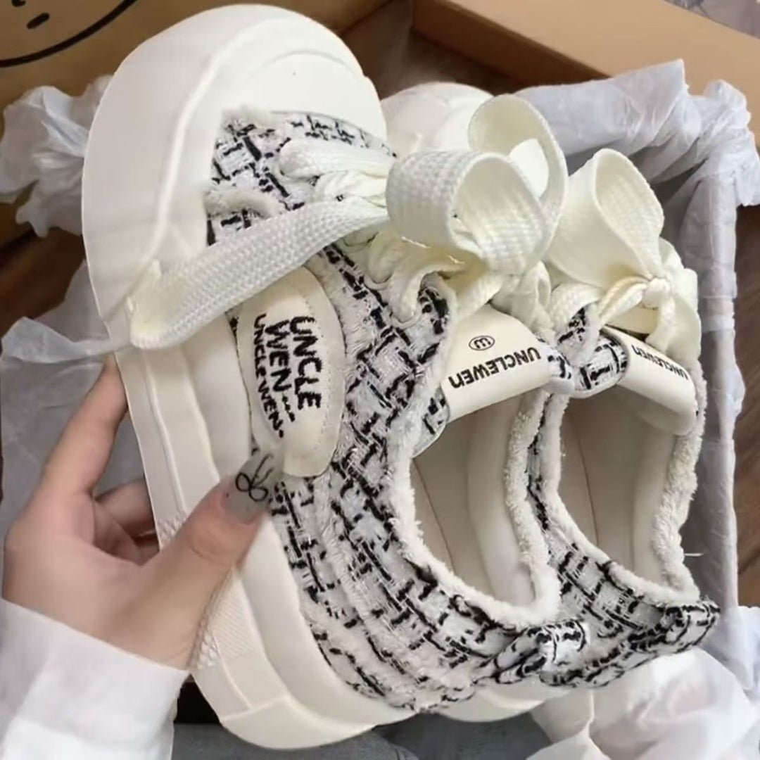 Damen Bequeme Sneakers mit kuscheligem Innenfutter und trendigem Design EB