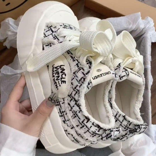 Damen Bequeme Sneakers mit kuscheligem Innenfutter und trendigem Design EB