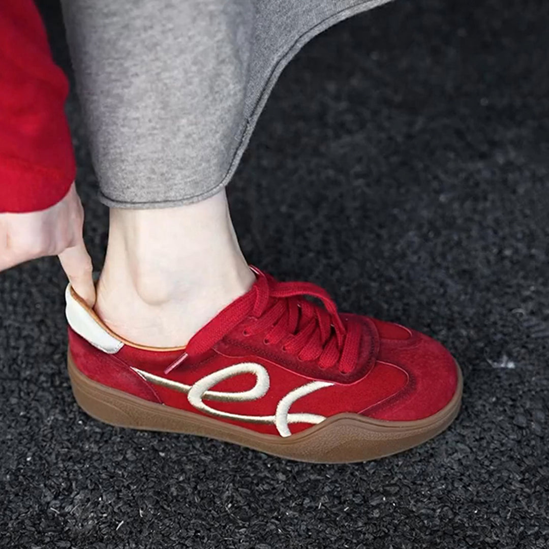 Damen modische Sneaker mit einzigartigem Schnürsystem und Komfortsohle EB