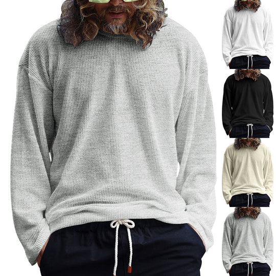 Herren Lässiges Langarmshirt aus atmungsaktivem Strukturstoff EB