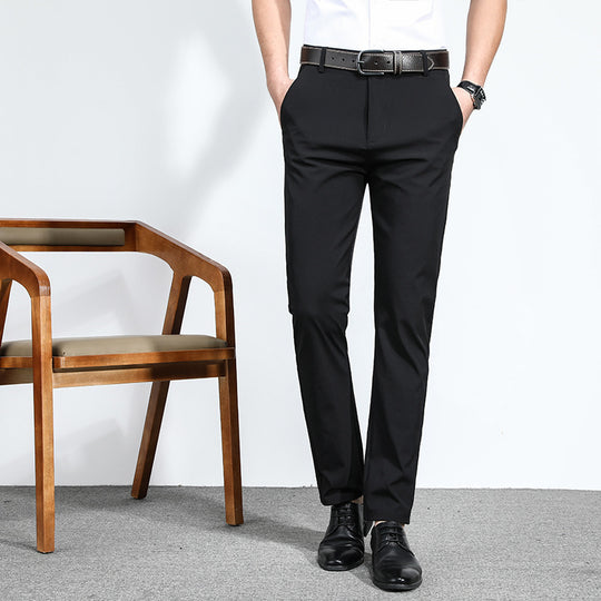 Herren elegante Business-Hose mit schmalem Schnitt und dehnbarem Material EB