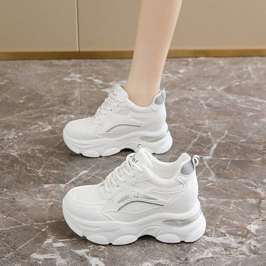 Damen atmungsaktive Komfort-Sneaker mit dämpfender Sohle EB