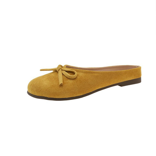 Damen elegante Slipper mit dekorativer Schleifenverzierung EB