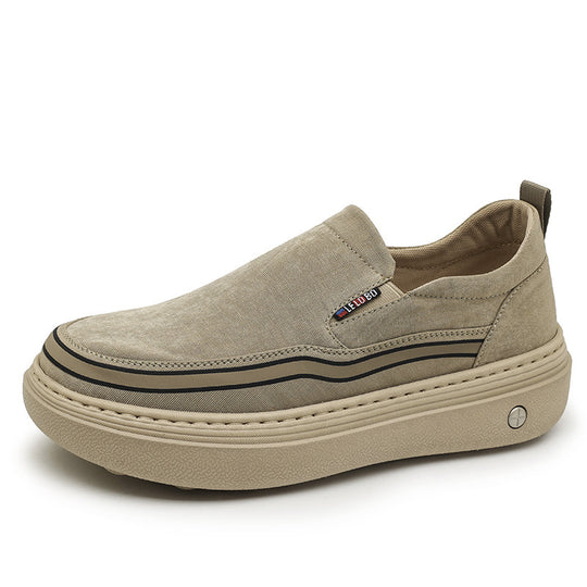 Damen Bequeme Slip-On Schuhe mit elastischen Einsätzen EB