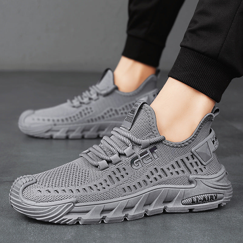 Damen Atmungsaktive Fitness Sneakers mit stoßdämpfender Sohle EB