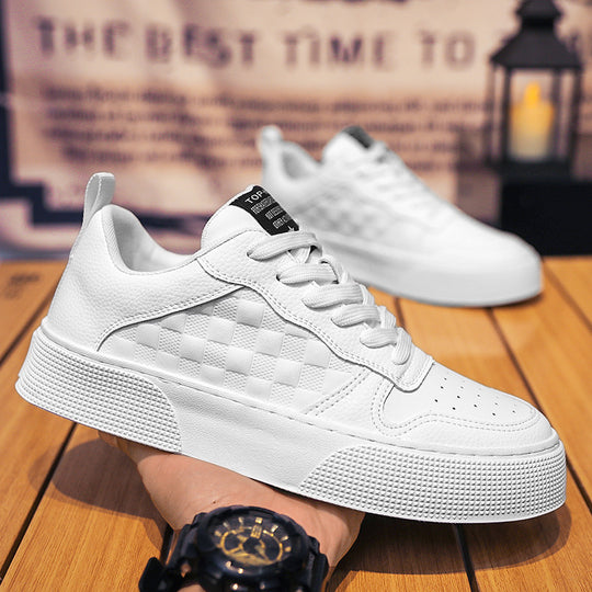 Damen Sneakers mit modernem Karomuster und rutschfester Sohle EB