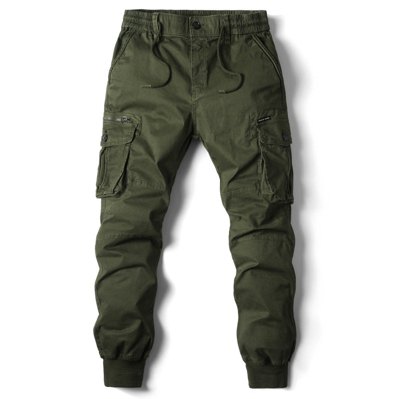 Herren Cargo-Jogginghose mit verstellbarem Bund und praktischen Taschen EB