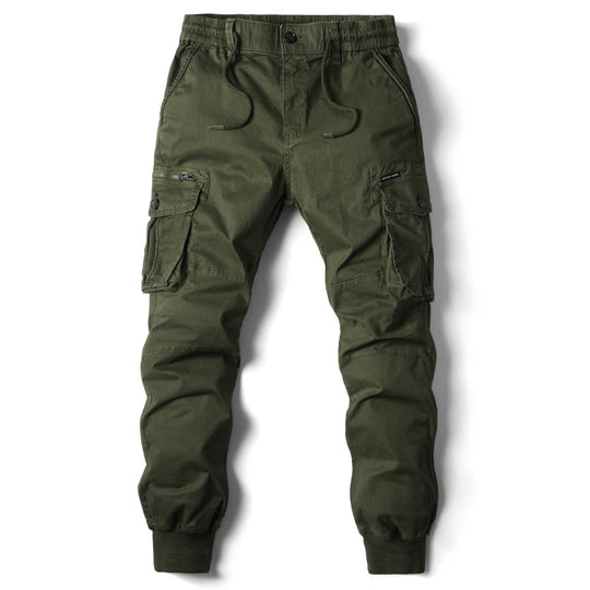 Herren Cargo-Jogginghose mit verstellbarem Bund und praktischen Taschen EB