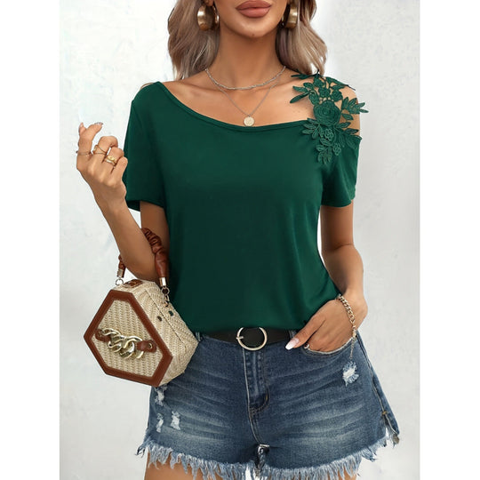 Damen Oberteil mit verspieltem floralen Design EB