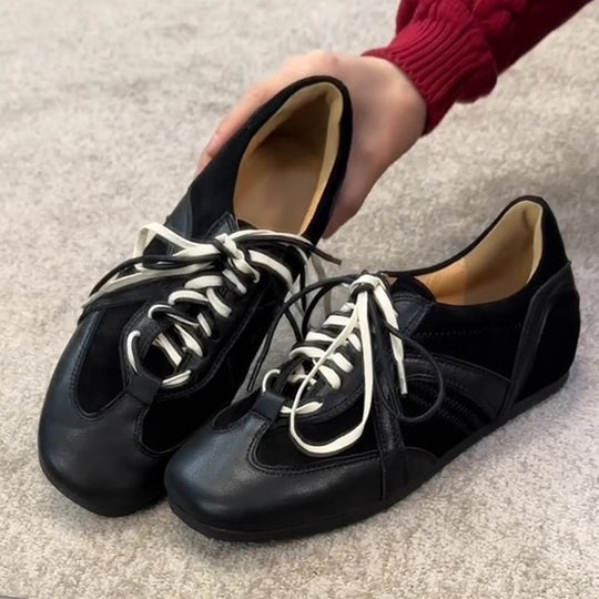 Damen Sneaker mit geschmeidigem Leder und komfortabler Profilsohle EB