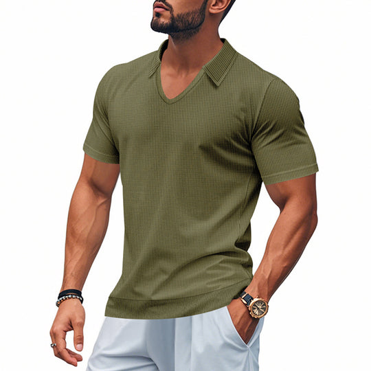 Herren Polo-Shirt mit strukturiertem Design und modernem Schnitt EB