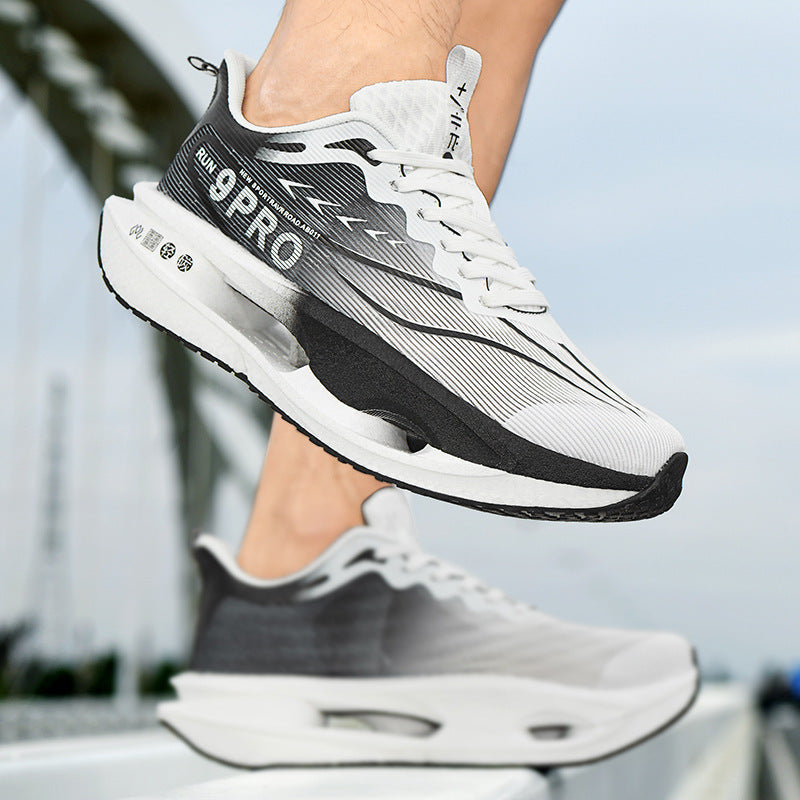 Unisex gedämpfte Wettkampf‑Laufschuhe mit Hohlkern‑Zwischensohle und atmungsaktivem Mesh‑Obermaterial EB
