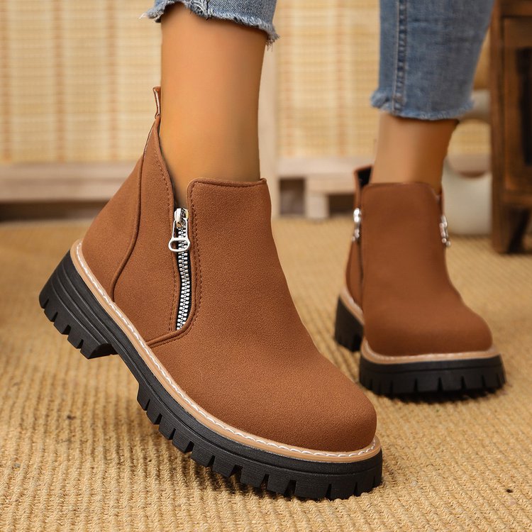 Damen Slip-On Boots mit robustem Profil und komfortabler Einlage EB