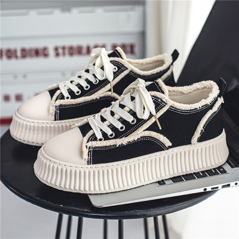 Damen Schnür-Sneaker mit trendigem Design und robustem Gummiboden EB
