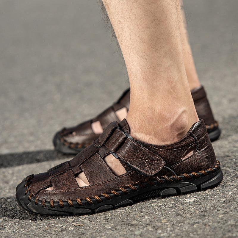 Damen Bequeme Sandalen mit verstellbarem Riemen und rutschfester Sohle EB
