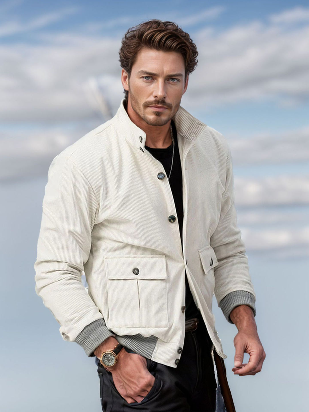 Herren modische Freizeitjacke EB