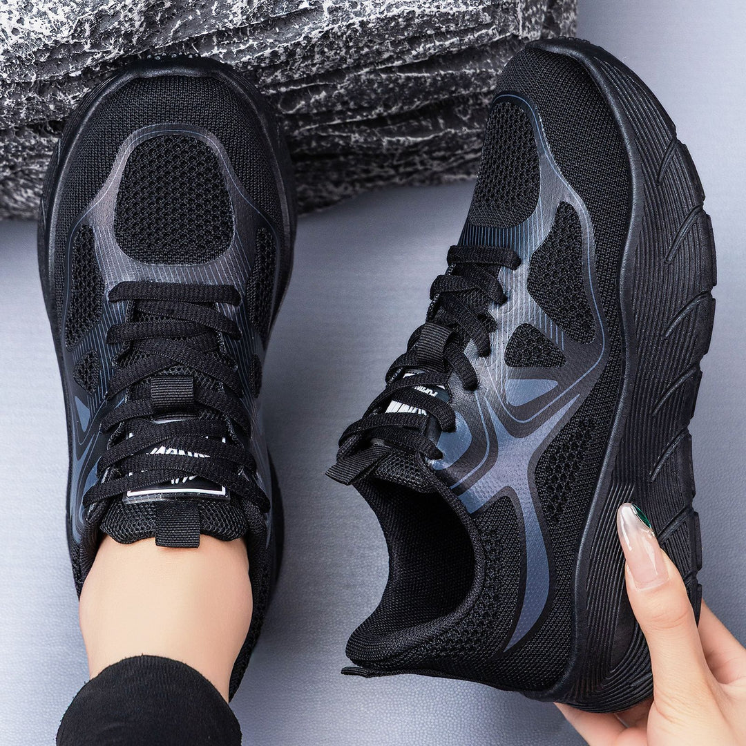Damen Sportliche Laufschuhe mit atmungsaktiver Mesh-Oberfläche und stoßdämpfender Sohle EB