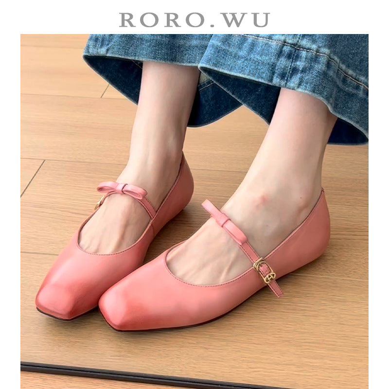 Damen Mary Jane Ballerinas mit edlem Riemenverschluss und komfortabler Sohle EB