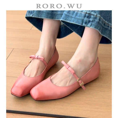Damen Mary Jane Ballerinas mit edlem Riemenverschluss und komfortabler Sohle EB