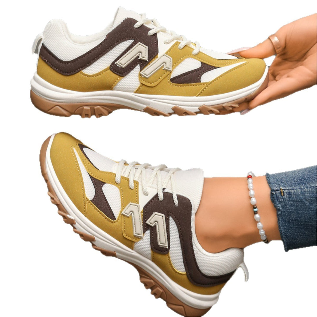 Damen Sportliche Freizeitschuhe mit atmungsaktivem Mesh-Obermaterial und dämpfender Sohle EB