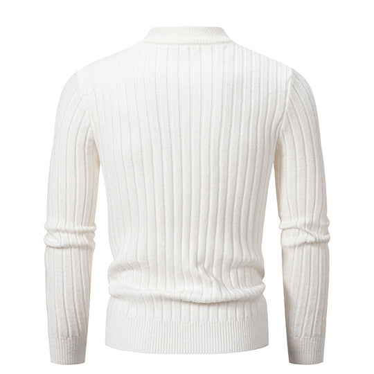 Herren Grobstrukturierter Rollkragenpullover EB