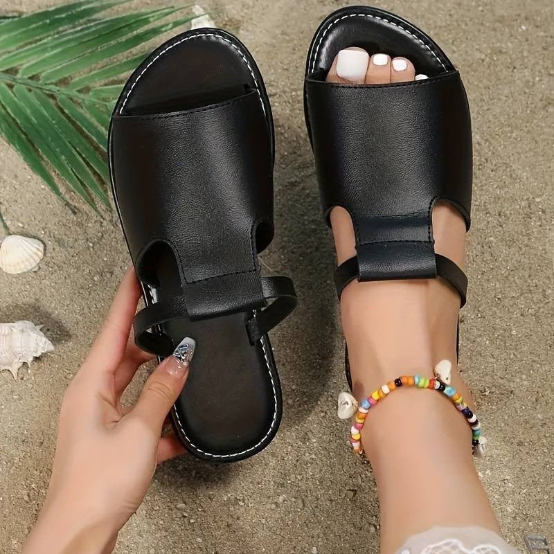 Damen elegante Freizeitsandalen mit modischem Riemchen-Design EB