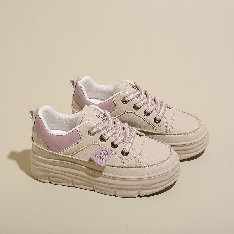 Damen Sneakers mit modischem Plateau und atmungsaktiver Obermaterialien EB