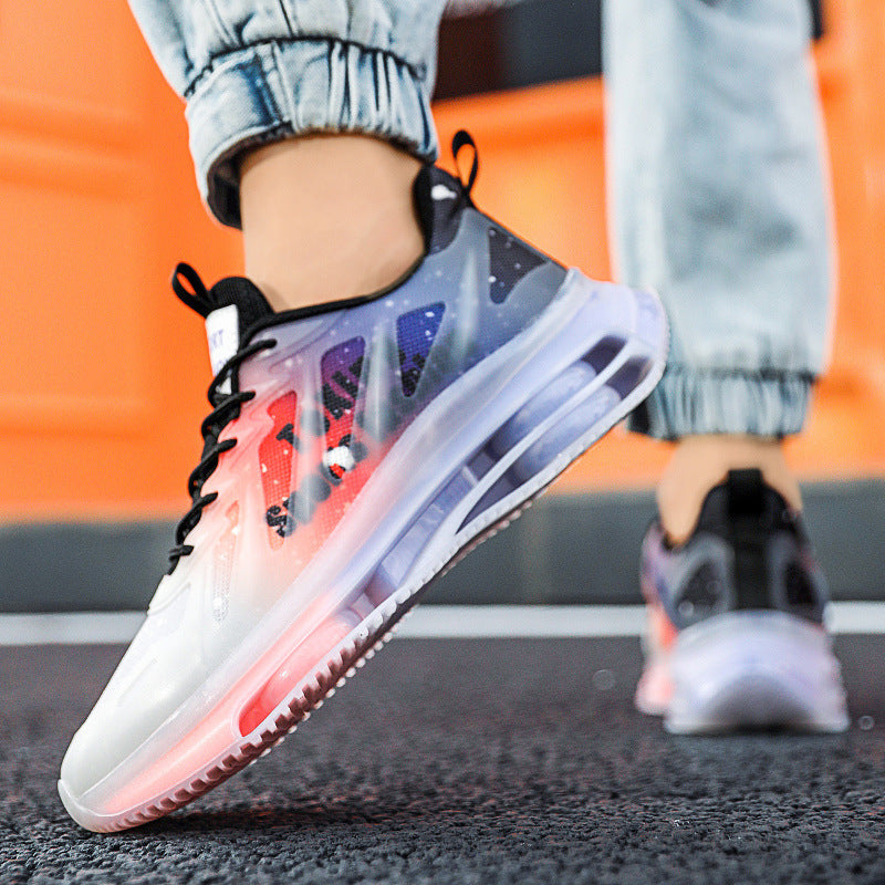 Unisex futuristische transparente Runner mit integrierter Luftkammer-Zwischensohle und reflektierendem Tech‑Mesh EB