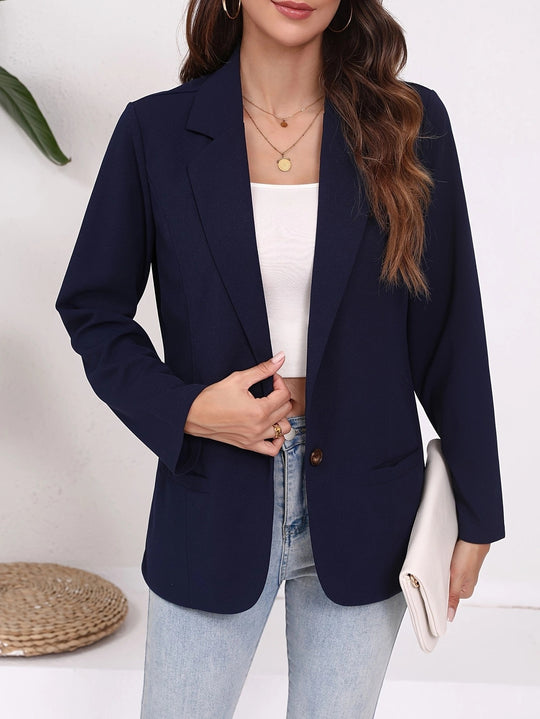 Damen eleganter Blazer mit zeitlosem Schnitt und praktischen Taschen EB