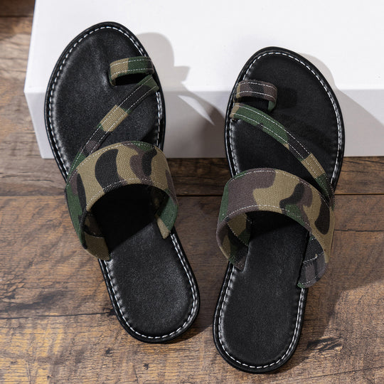 Damen Komfortsandalen mit modischem Camouflage-Design EB
