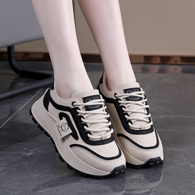 Damen Sportliche Sneakers mit rutschfester Profilsohle und atmungsaktivem Obermaterial EB