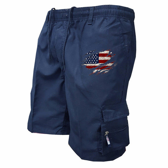 Herren Cargo-Shorts mit praktischen Seitentaschen und elastischem Bund EB