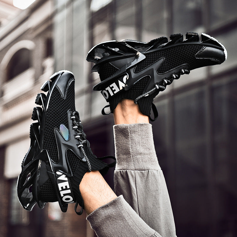 Damen Sportliche Traingsneakers mit atmungsaktiver Mesh-Oberfläche und dämpfender Sohle EB