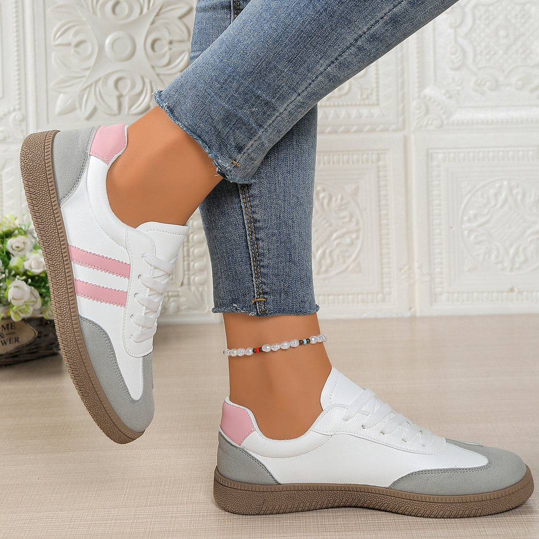 Damen Sneakers im sportlichen Design mit strukturiertem Obermaterial und rutschfester Sohle EB
