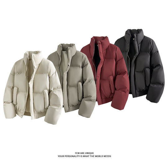 Herren Modische Steppjacke mit hohem Kragen und praktischen Taschen EB