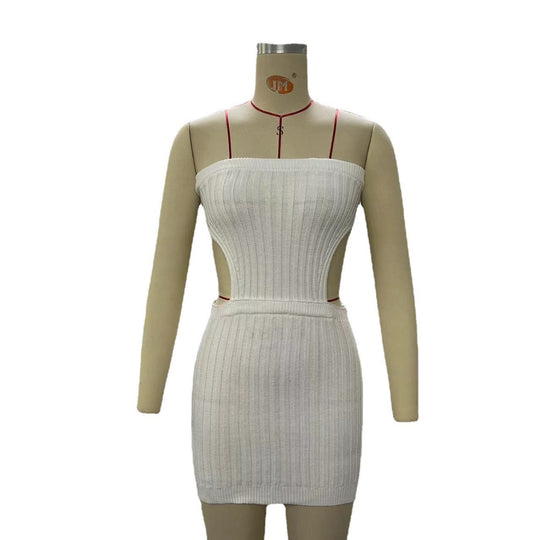 Damen figurbetontes Mini-Kleid mit Cut-Out-Details EB