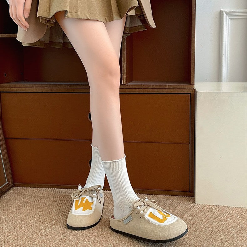 Damen modische Schnürschuhe mit ausgefallenem LOVE-Design EB