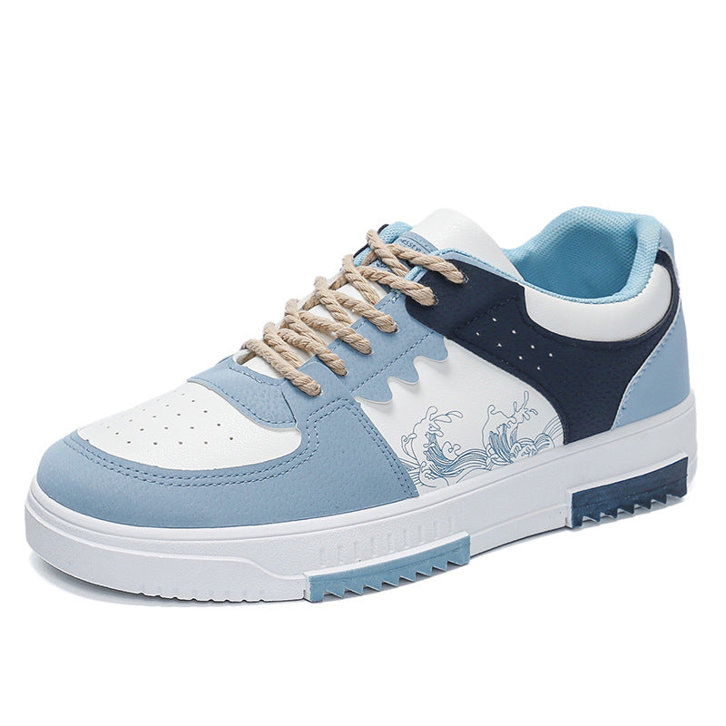 Damen Sneakers mit kunstvollem Wellenmuster und atmungsaktivem Obermaterial EB