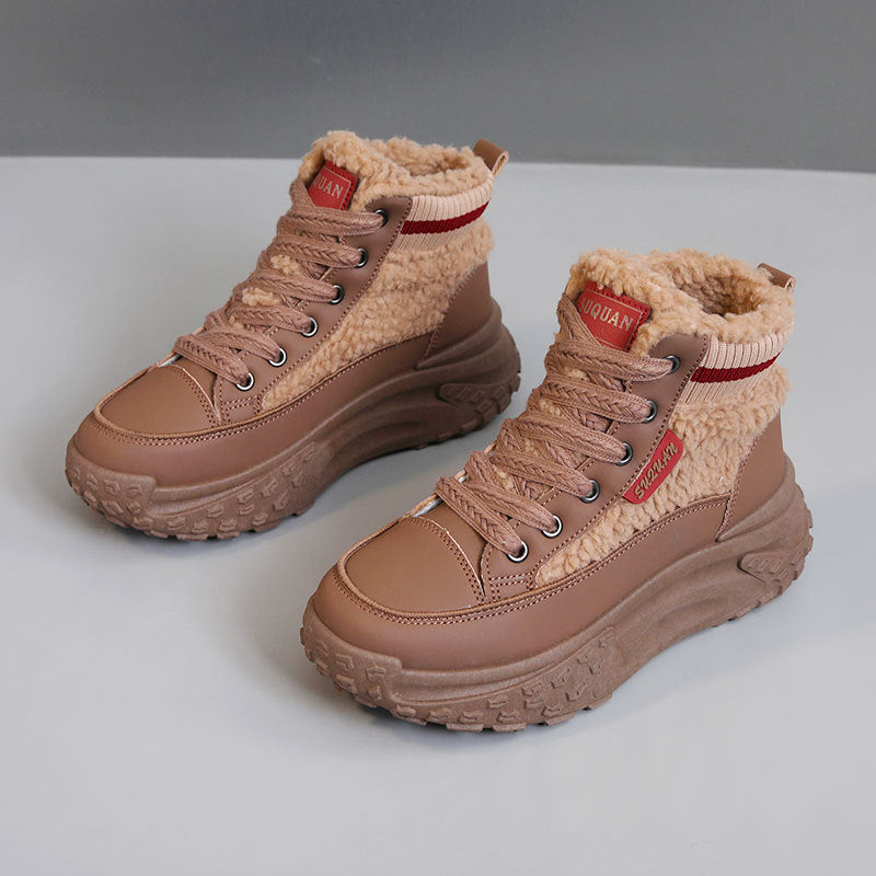 Damen Hochwertige Winter-Sneaker mit weichem Fleece-Innenfutter EB