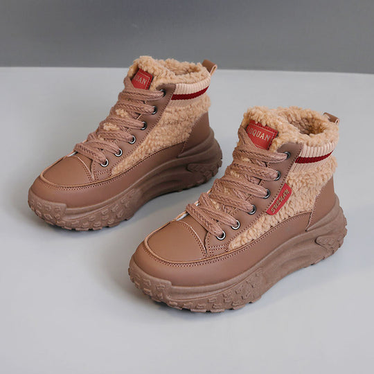 Damen Hochwertige Winter-Sneaker mit weichem Fleece-Innenfutter EB