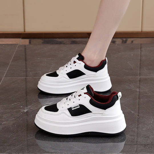 Damen chunky Sneakers mit extrahohen Laufsohlen und eleganter Optik EB