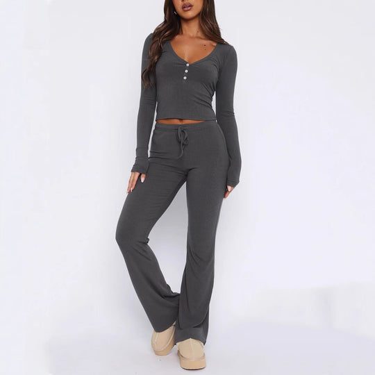 Damen lässiges Jogginganzug-Set EB
