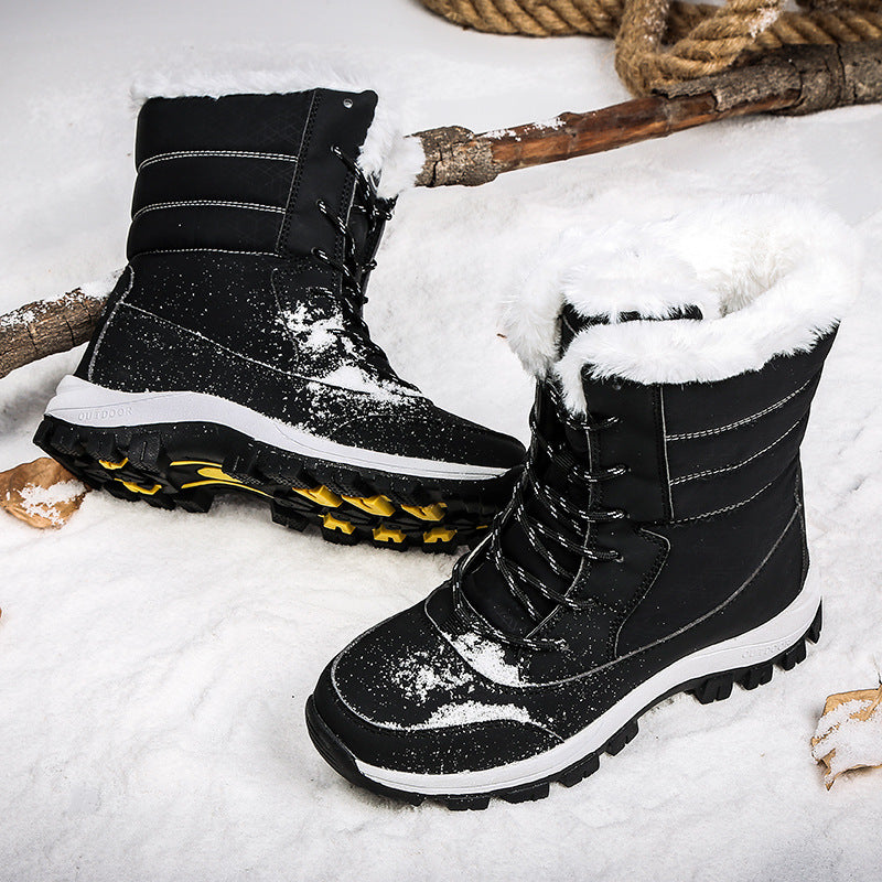 Damen warme Winterstiefel mit rutschfester Sohle und isolierendem Futter EB