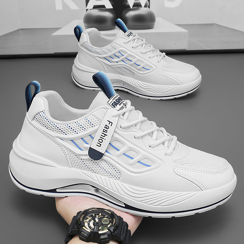 Damen Sportliche Sneakers mit atmungsaktiven Mesh-Einsätzen und stoßdämpfendem Sohlenprofil EB